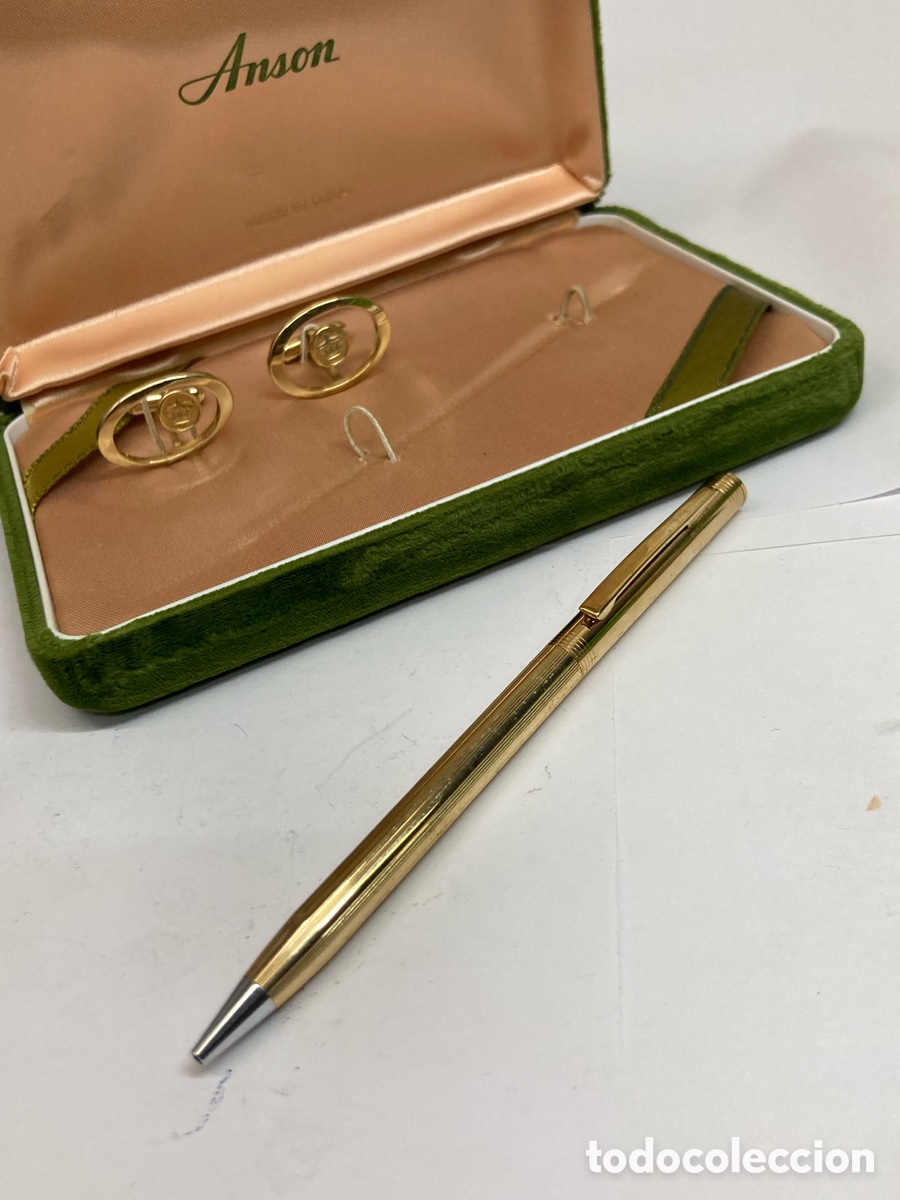 Estilogr&aacute;ficas antiguas, bol&iacute;grafos y plumas: Juego Amson Gemelos y bol&iacute;grafo