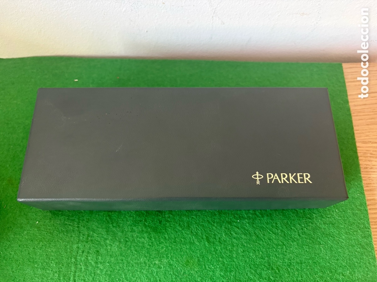 Canetas de tinta permanente antigas, esferogr&aacute;ficas e plumas: Caja grande para Parker plumas o bol&iacute;grafos (A17)