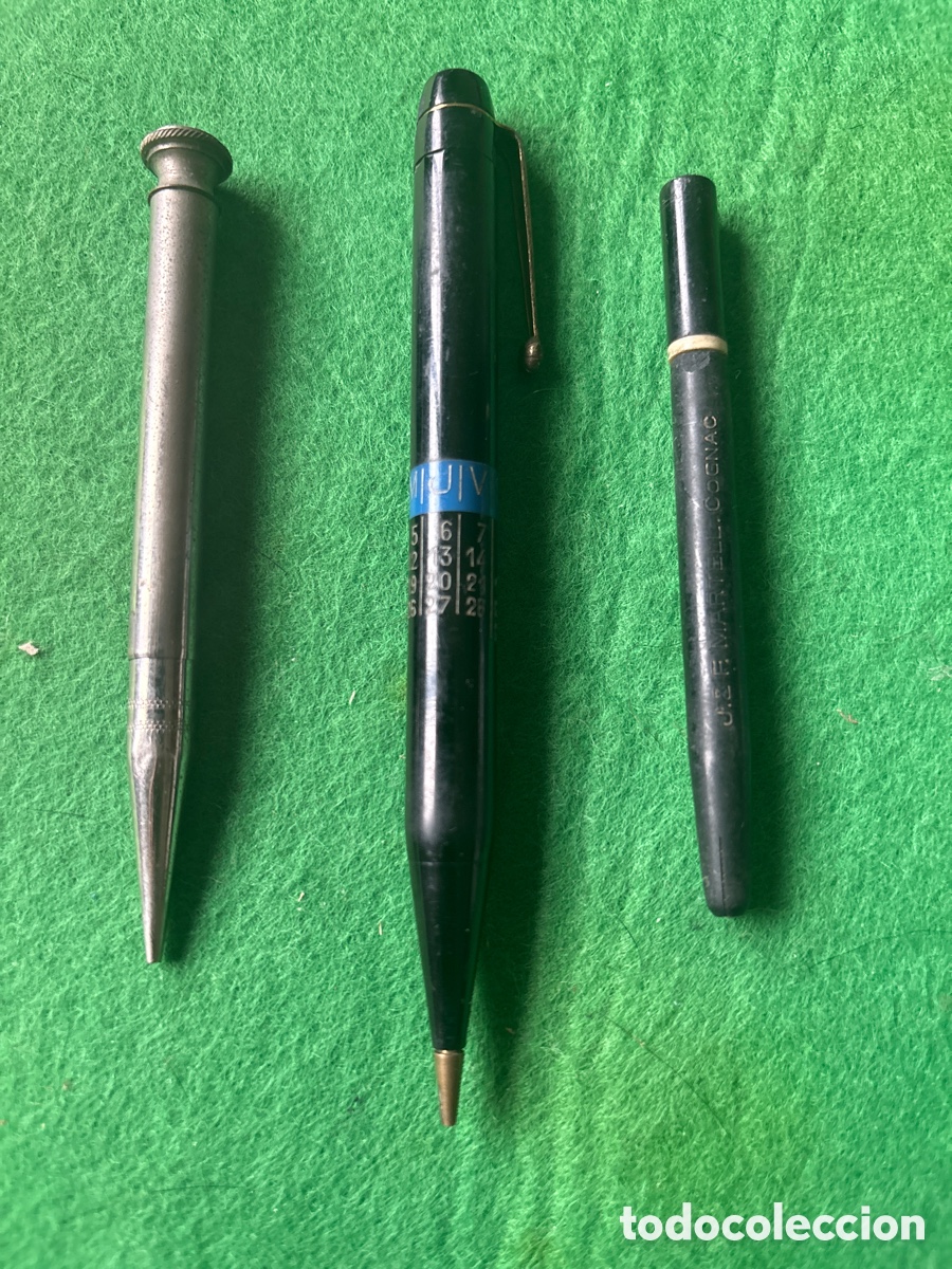 Canetas de tinta permanente antigas, esferogr&aacute;ficas e plumas: Lote portaminas a catalogar y revisar (A5)