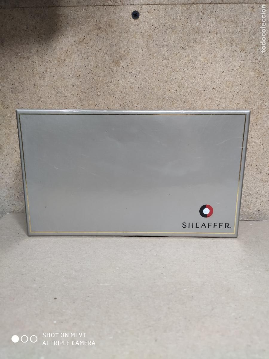 Estilogr&aacute;ficas antiguas, bol&iacute;grafos y plumas: SHEAFFER USA CONJUNTO PLUMA BOLIGRAFO Y PORTACARTUCHOS EN SU CAJA