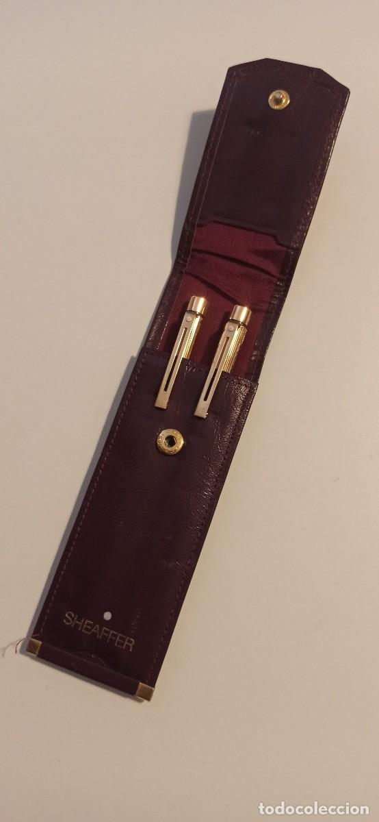 Estilogr&aacute;ficas antiguas, bol&iacute;grafos y plumas: Pluma y bol&iacute;grafo Sheaffer Targa USA 14K 585