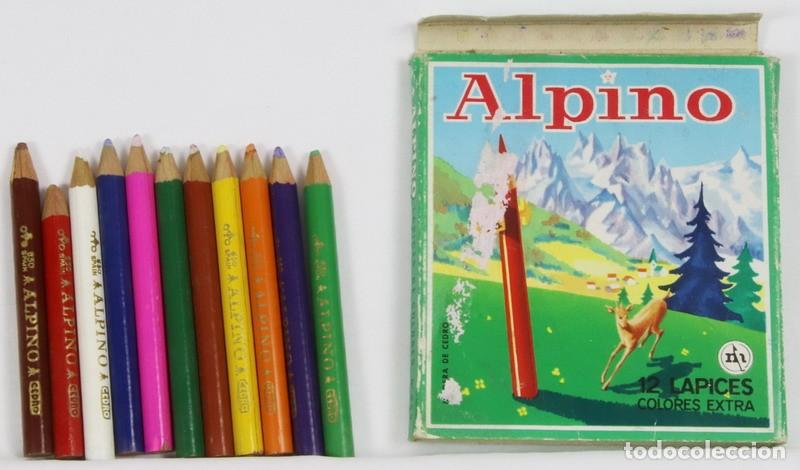 Estilogr&aacute;ficas antiguas, bol&iacute;grafos y plumas: Caja de lapices de colores Alpino PEDIDO MINIMO 6 EUROS