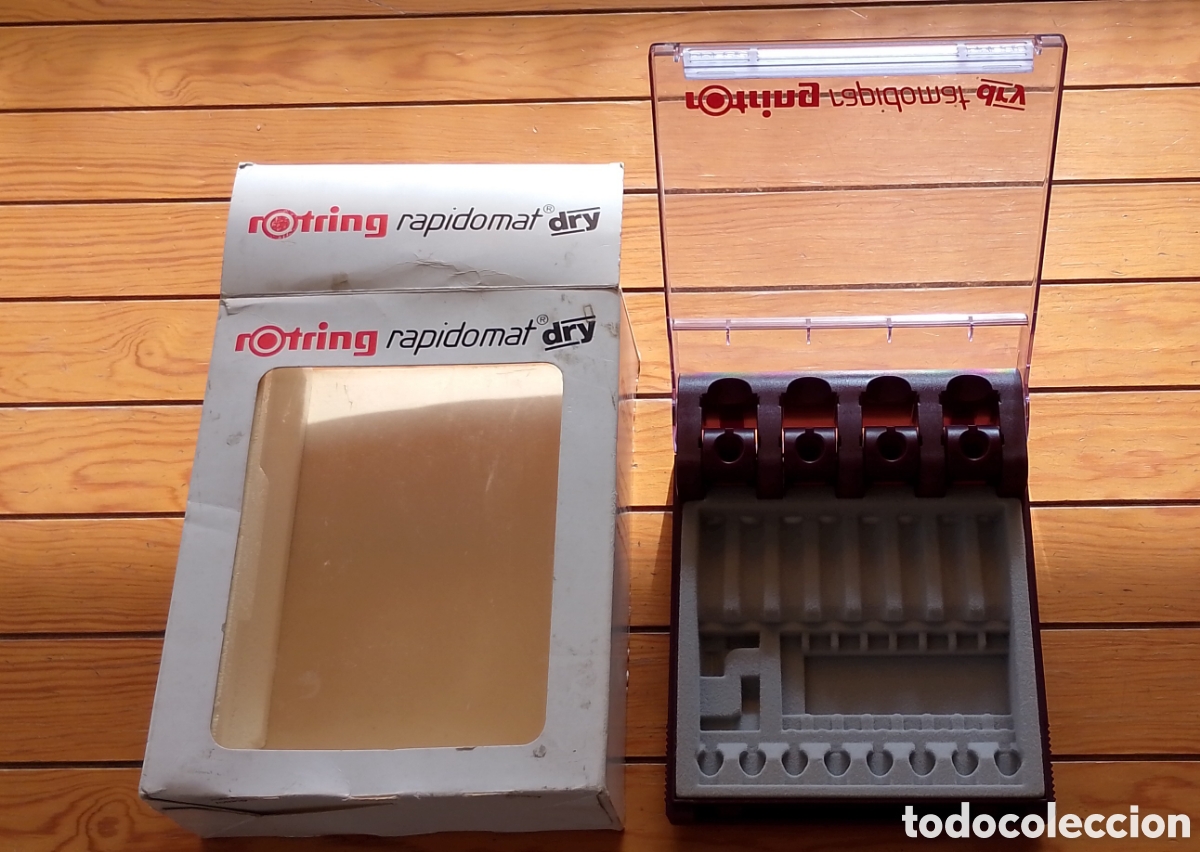 Estilogr&aacute;ficas antiguas, bol&iacute;grafos y plumas: Estuche Vac&iacute;o Rotring Rapidomat Dry