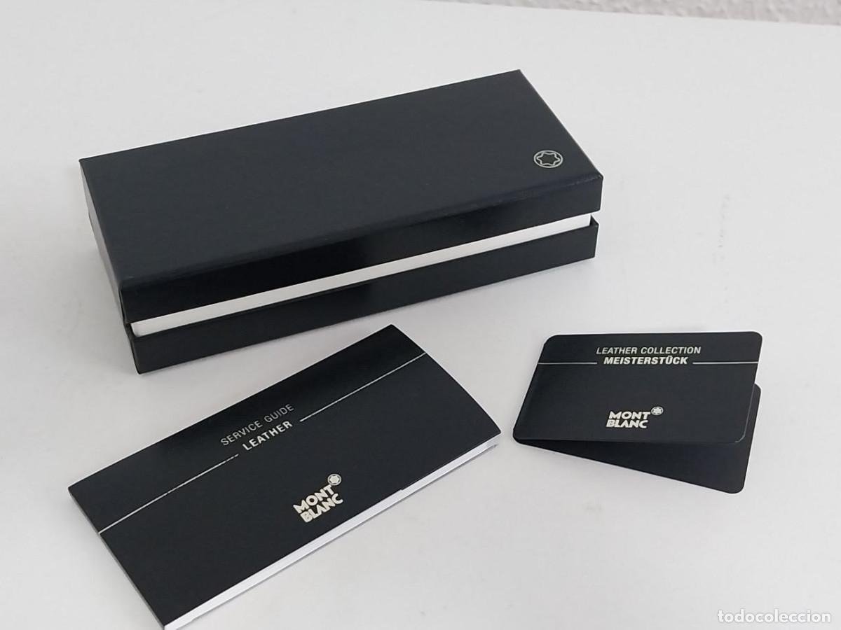 Estilogr&aacute;ficas antiguas, bol&iacute;grafos y plumas: Caja y estuche original Montblanc Meisterst&uuml;ck + documentaci&oacute;n, vac&iacute;a