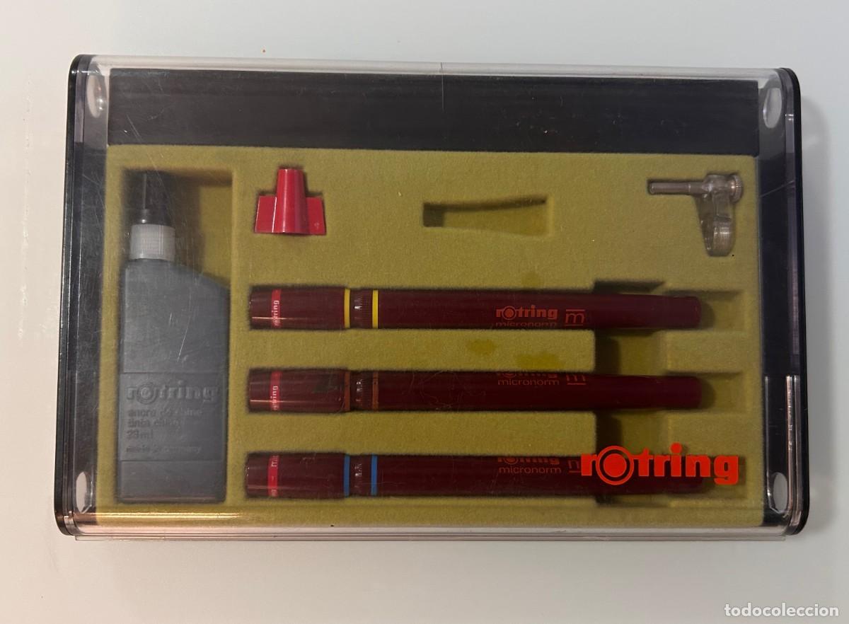 Estilogr&aacute;ficas antiguas, bol&iacute;grafos y plumas: Estuche Rotring Micronorm - Foto 3
