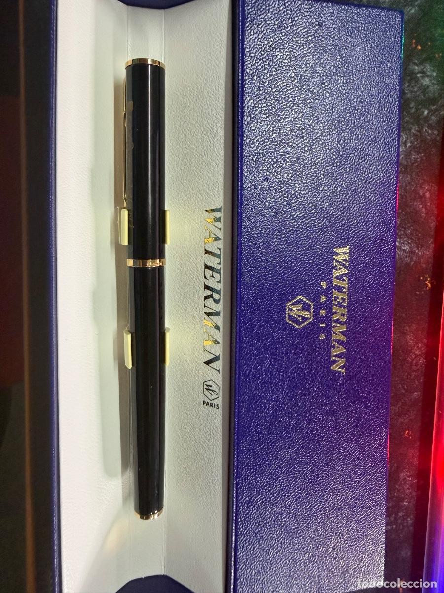Estilogr&aacute;ficas antiguas, bol&iacute;grafos y plumas: Waterman Pr&eacute;face France Pluma Estilogr&aacute;fica F Vintage PwC PricewaterhouseCoopers Estuche