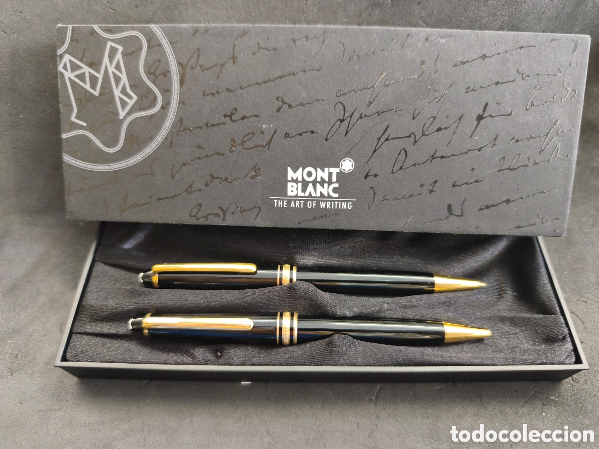 Stilografiche antiche, penne a sfera e penne: Conjunto Montblanc bol&iacute;grafo y portaminas meisterstuck Pix