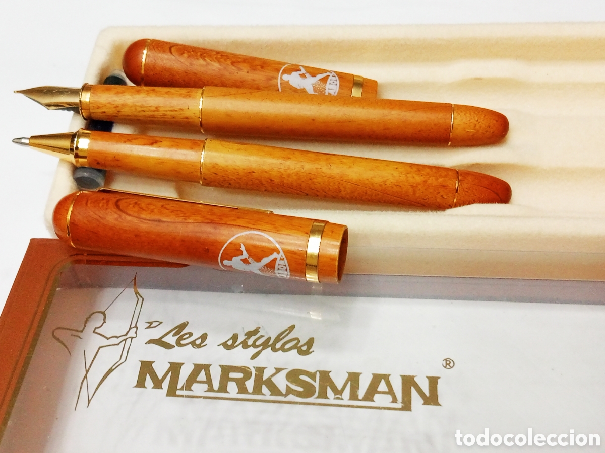 Estilogr&aacute;ficas antiguas, bol&iacute;grafos y plumas: Conjunto de escritura Marksman - Foto 7