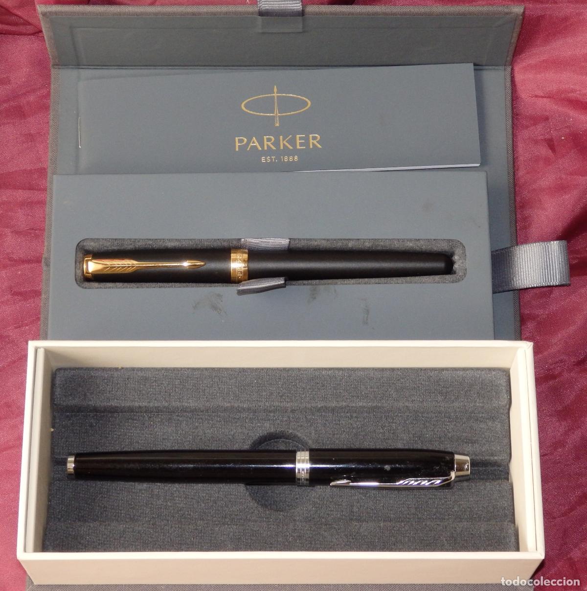 Estilogr&aacute;ficas antiguas, bol&iacute;grafos y plumas: SET DE PLUMA Y BOLIGRAFO PARKER EN SU CAJA
