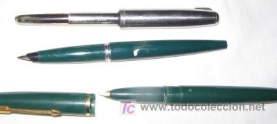 Plumas estilogr&aacute;ficas antiguas: LOTE DE 3 ESTILOGR&Aacute;FICAS DEFECTUOSAS - Foto 1