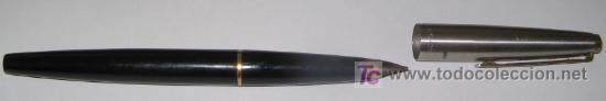 Plumas estilogr&aacute;ficas antiguas: PLUMA INOXCROM 77  USADA - Foto 1