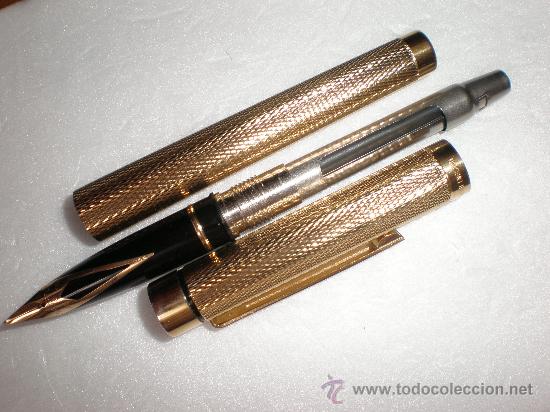 Plumas estilogr&aacute;ficas antiguas: Pluma SHEAFFER TARGA Gold plated 1009 - Foto 3