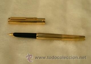 Plumas estilogr&aacute;ficas antiguas: Parker 95 gold rolled 1988 - Foto 1