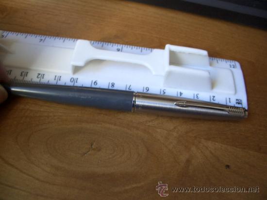 Plumas estilogr&aacute;ficas antiguas: Parker 45 gris - Foto 1