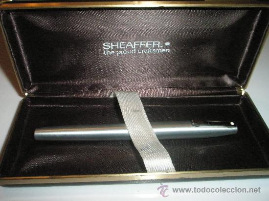 Plumas estilogr&aacute;ficas antiguas: PLUMA ESTILOGR&Aacute;FICA SHEAFFER TRIUMPH IMPERIAL 444- ACERO PULIDO-CAJA-PERFECTA