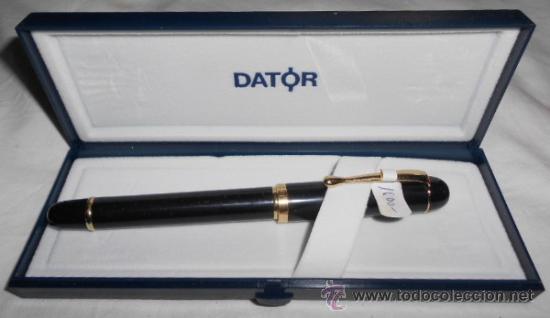 Plumas estilogr&aacute;ficas antiguas: PLUMA DATOR, EN SU ESTUCHE - Foto 1