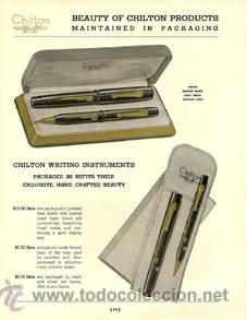 Plumas estilogr&aacute;ficas antiguas: ESTILOGR&Aacute;FICA CHILTON. CAT&Aacute;LOGO 1937 - Foto 4