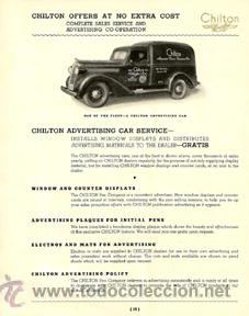 Plumas estilogr&aacute;ficas antiguas: ESTILOGR&Aacute;FICA CHILTON. CAT&Aacute;LOGO 1937 - Foto 5