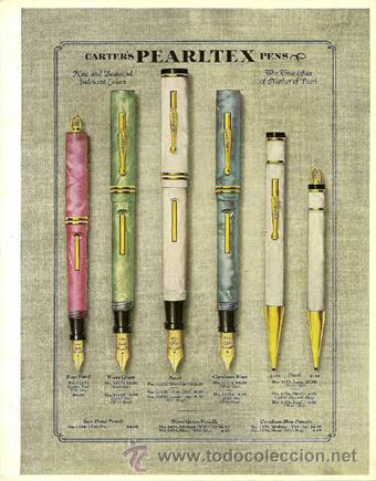 Plumas estilogr&aacute;ficas antiguas: ESTILOGR&Aacute;FICA CARTER. CAT&Aacute;LOGO 1929 - Foto 4