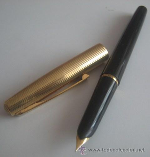 Plumas estilogr&aacute;ficas antiguas: Pluma Watermann Oro A&ntilde;os 60 - Foto 1