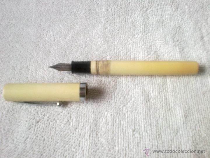 Plumas estilogr&aacute;ficas antiguas: ANTIGUA PLUMA ESTILOGR&Aacute;FICA MARCA CHEAFFER, MIDE 13 CMS. - Foto 2