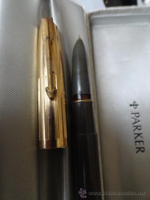 Plumas estilogr&aacute;ficas antiguas: curiosa pluma &iquest;Parker? plumin 14 kR - Foto 1