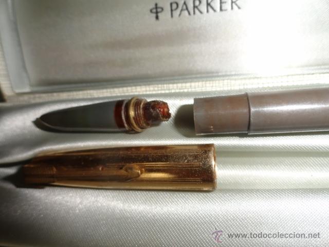 Plumas estilogr&aacute;ficas antiguas: curiosa pluma &iquest;Parker? plumin 14 kR - Foto 3