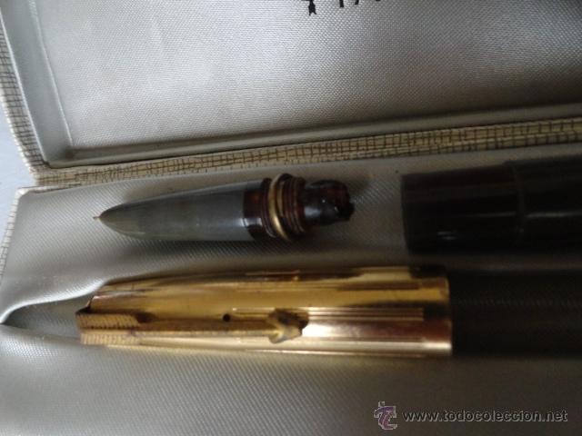 Plumas estilogr&aacute;ficas antiguas: curiosa pluma &iquest;Parker? plumin 14 kR - Foto 4