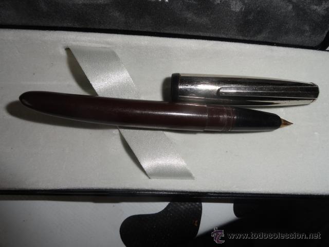 Plumas estilogr&aacute;ficas antiguas: CURIOSA PLUMA FORMA CURVADA - Foto 3