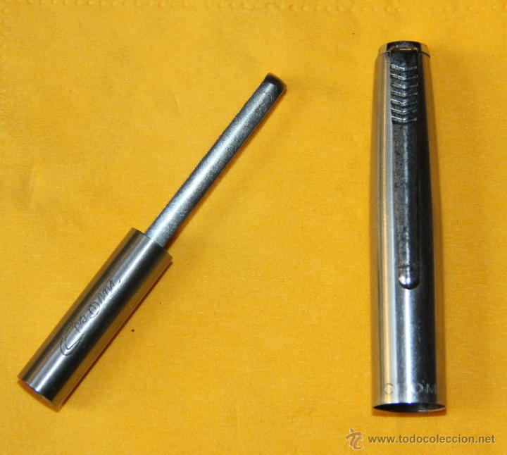 Plumas estilogr&aacute;ficas antiguas: CAPUCHON Y CARGADOR DE ESTILOGRAFICA CROM - Foto 1