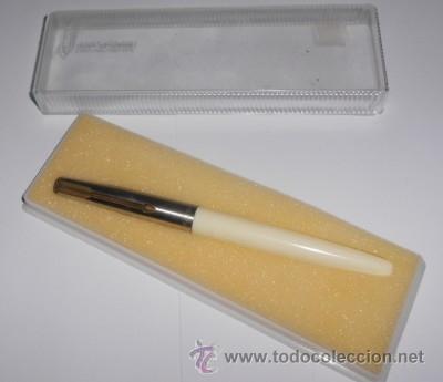 Plumas estilogr&aacute;ficas antiguas: PLUMA SOFFER 23 CON CUERPO BLANCO - Foto 1