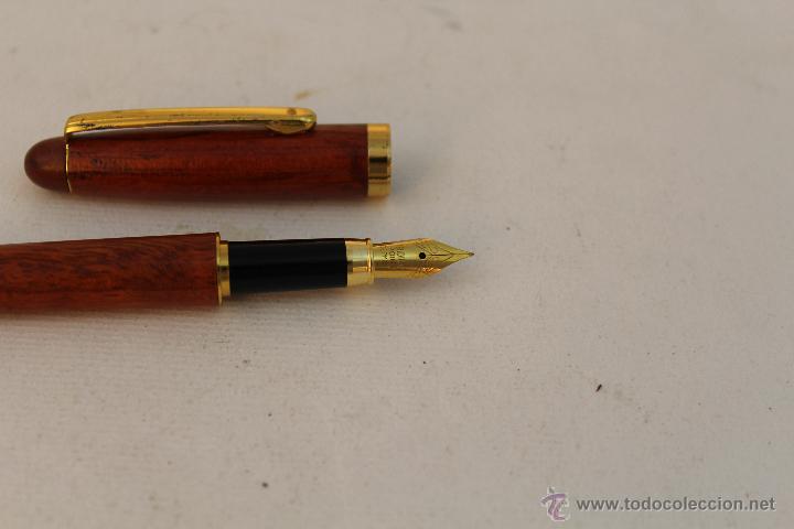 Plumas estilogr&aacute;ficas antiguas: pluma con plumilla RIDIUM POINT GERMANY - Foto 2