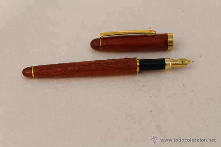 Plumas estilogr&aacute;ficas antiguas: pluma con plumilla RIDIUM POINT GERMANY - Foto 3