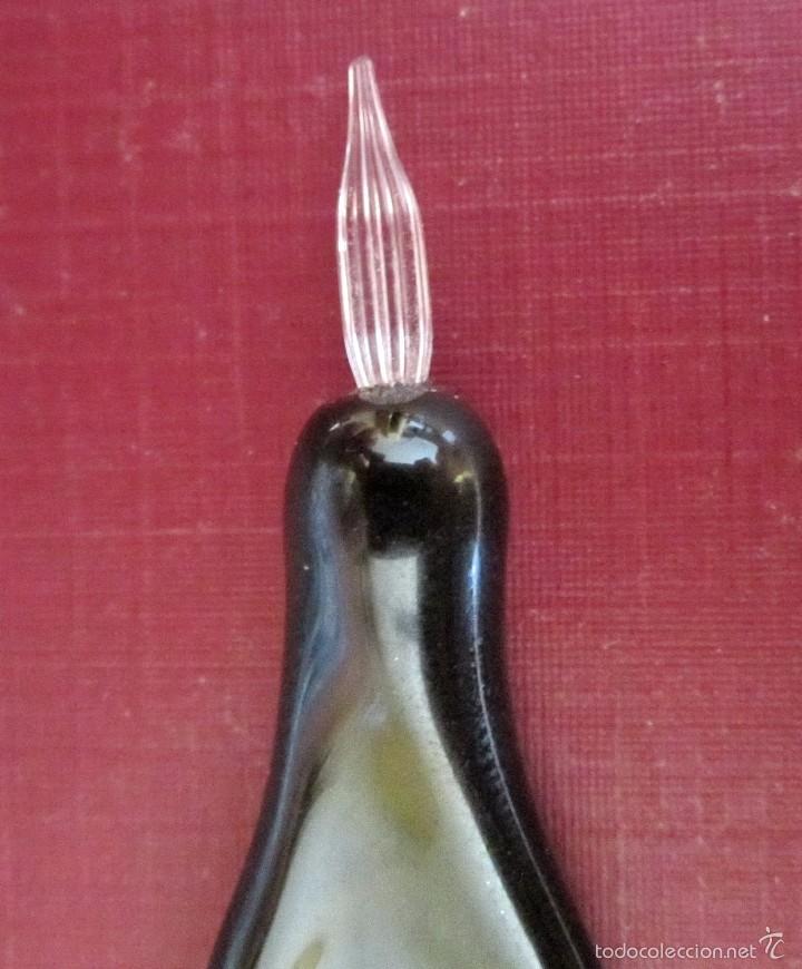 Plumas estilogr&aacute;ficas antiguas: Pluma Cristal de Murano // sin estrenar // - Foto 3