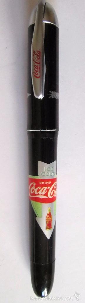 Plumas estilogr&aacute;ficas antiguas: Pluma COCA COLA STYPEN // sin estrenar // - Foto 2