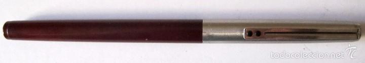 Plumas estilogr&aacute;ficas antiguas: PLUMA INOXCROM 77 GRANATE - Foto 1
