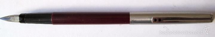 Plumas estilogr&aacute;ficas antiguas: PLUMA INOXCROM 77 GRANATE - Foto 2