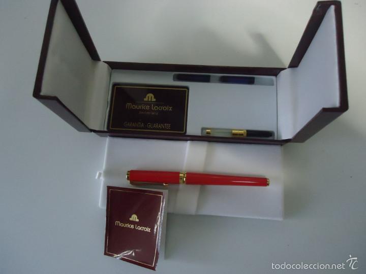 Plumas estilogr&aacute;ficas antiguas: Pluma de lujo Maurice Lacroix. - Foto 3