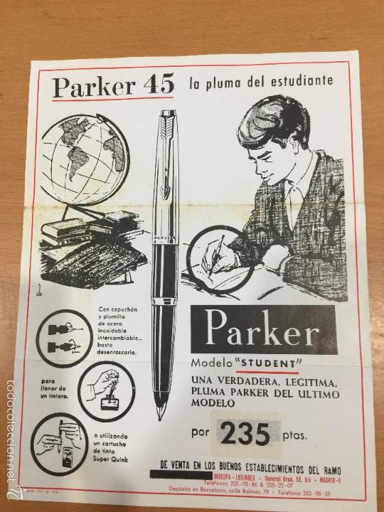 Plumas estilogr&aacute;ficas antiguas: PLUMA PARKER PUBLICIDAD - Foto 1