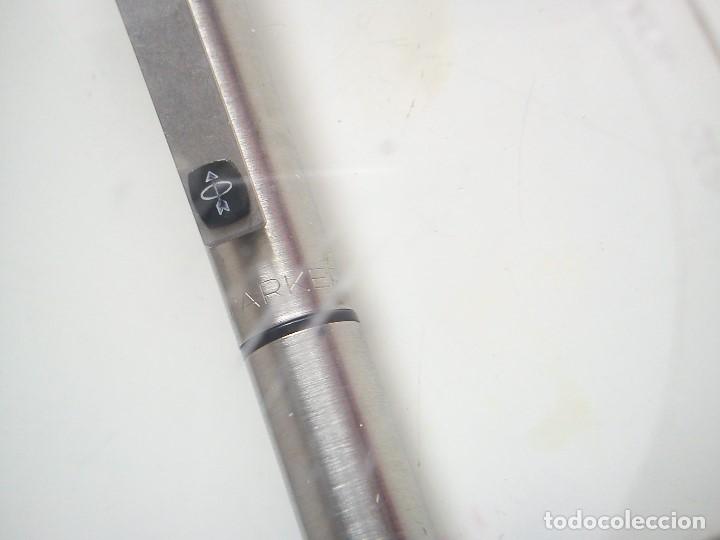 Plumas estilogr&aacute;ficas antiguas: EXPLENDIDA PLUMA MARCA PARKER HECHA EN INOIX - Foto 1