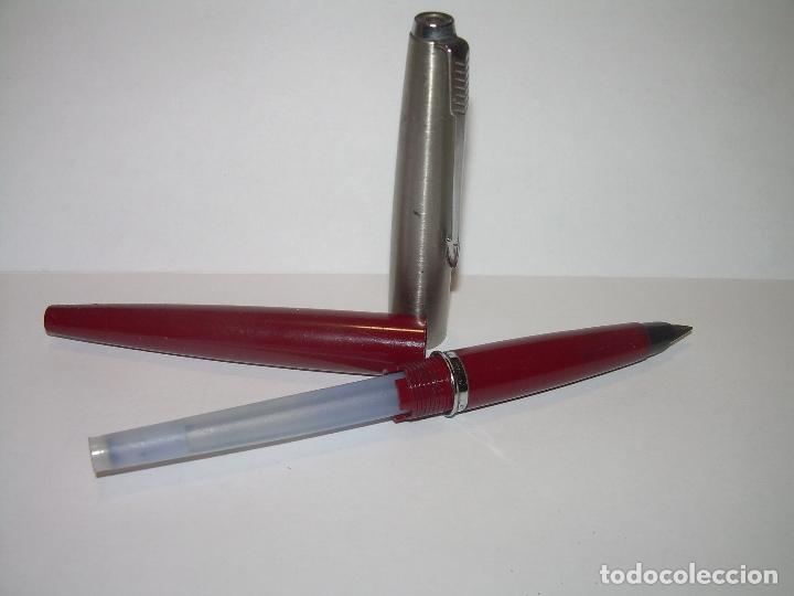 Plumas estilogr&aacute;ficas antiguas: PLUMA...PARKER 45 GRANATE. - Foto 6