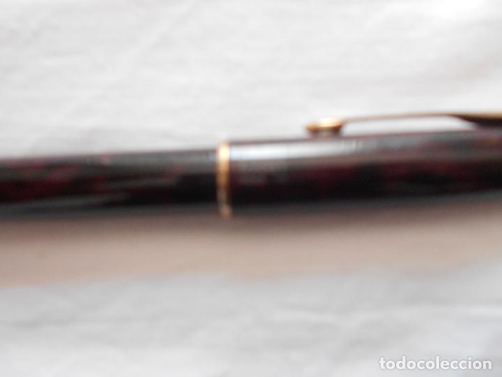 Plumas estilogr&aacute;ficas antiguas: PLUMA PARKER SONNET// MARRON Y NEGRA - Foto 4