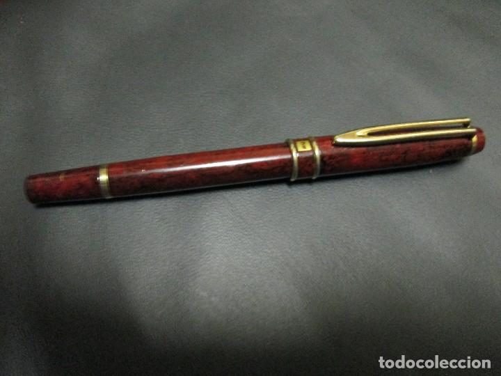 Plumas estilogr&aacute;ficas antiguas: pluma con marcaje de T.V.E. IRIDIUM POIN GERMANI - Foto 2