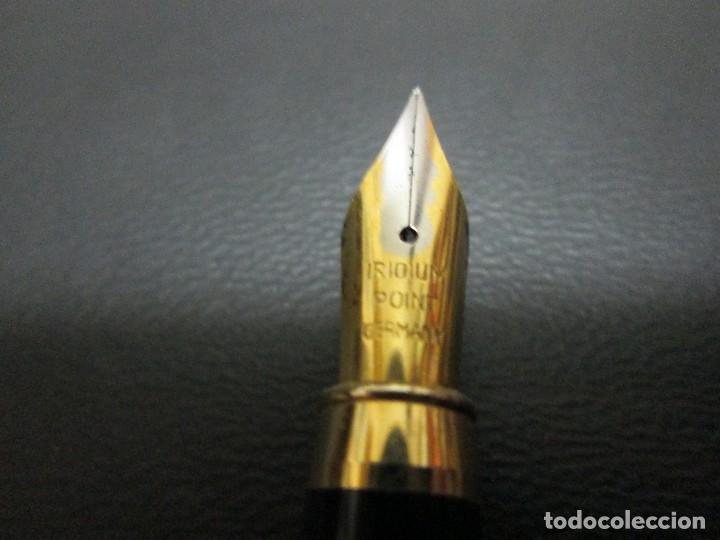 Plumas estilogr&aacute;ficas antiguas: pluma con marcaje de T.V.E. IRIDIUM POIN GERMANI - Foto 4
