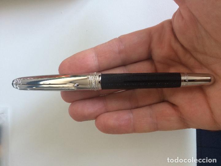 Plumas estilogr&aacute;ficas antiguas: Estilografica Montblanc oro blanco - Foto 4