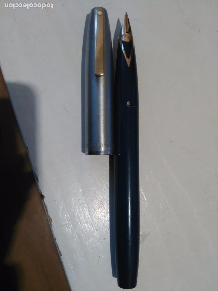 Plumas estilogr&aacute;ficas antiguas: PLUMA SHEAFFER  PLUM&Iacute;N ORO 14K. AUSTRALIA. - Foto 4