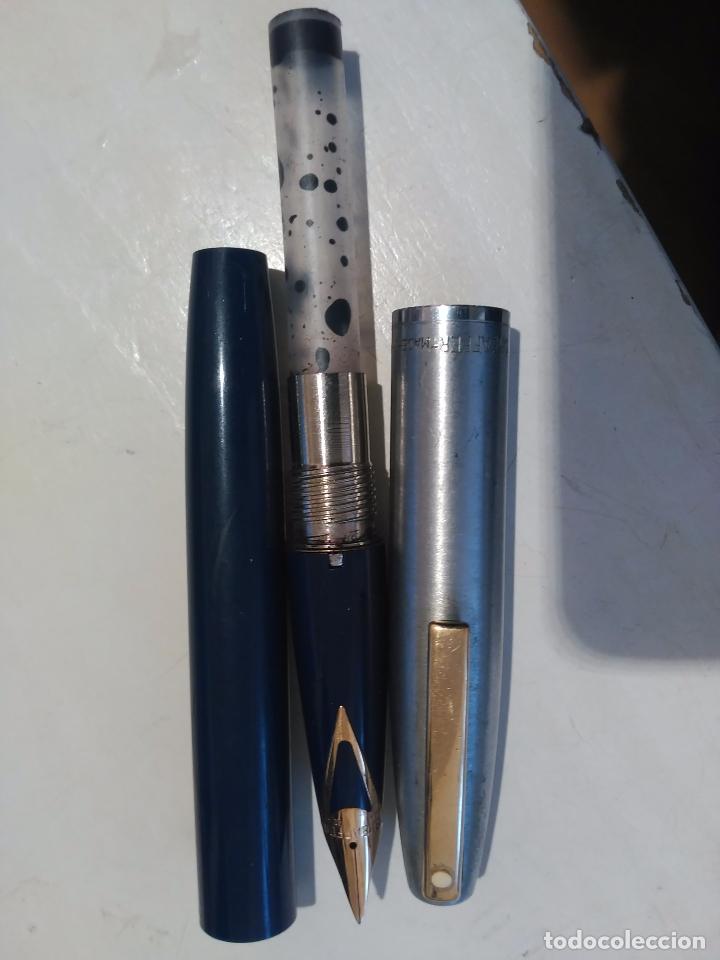 Plumas estilogr&aacute;ficas antiguas: PLUMA SHEAFFER  PLUM&Iacute;N ORO 14K. AUSTRALIA. - Foto 5