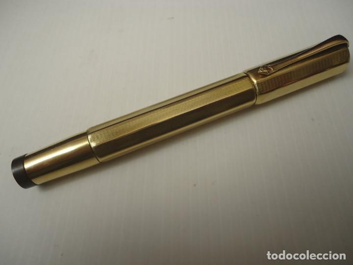 Plumas estilogr&aacute;ficas antiguas: Colmar 18kr Ideal retractil - Foto 1