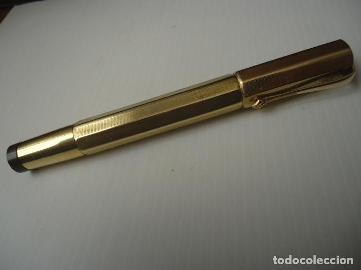 Plumas estilogr&aacute;ficas antiguas: Colmar 18kr Ideal retractil - Foto 3