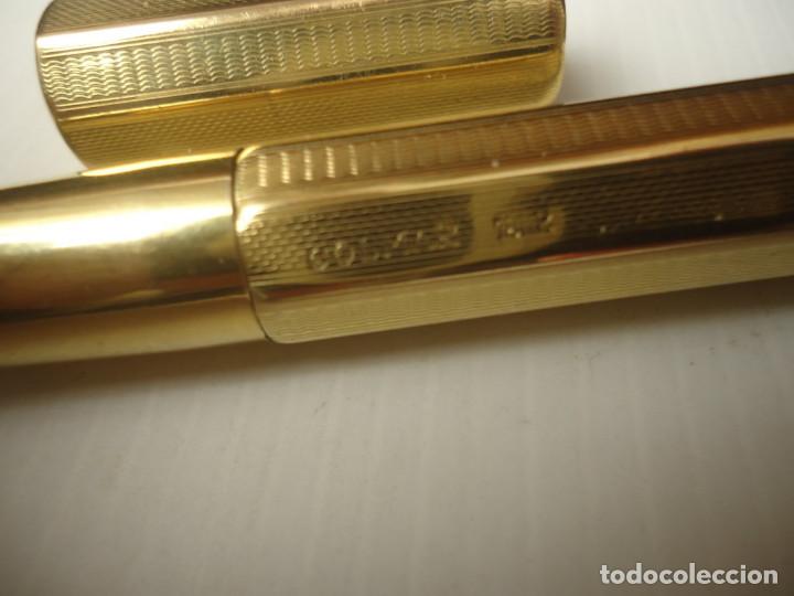 Plumas estilogr&aacute;ficas antiguas: Colmar 18kr Ideal retractil - Foto 9